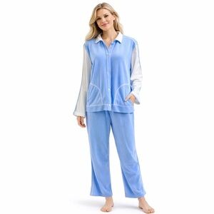 Vintage Terry Cloth After Swim Warm Up Suit Retro Tracksuit L Drawstring Pants